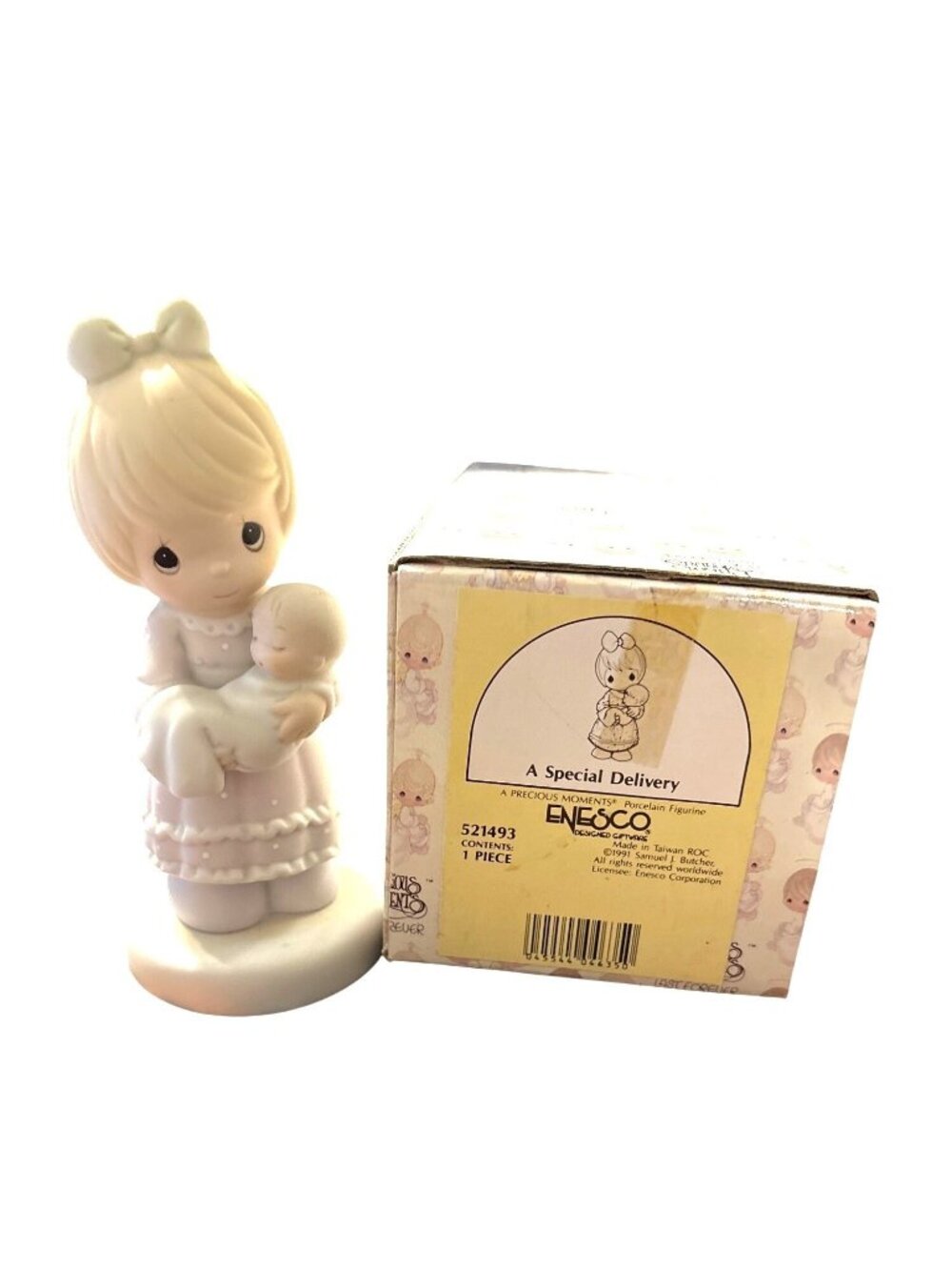 Vintage Precious Moments Special Delivery Figurine 1991 Enesco Porcelain Collect